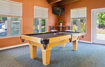 Billiards in clubhouse at Madison Rockwood, Ballwin